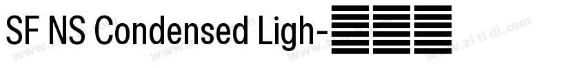 SF NS Condensed Ligh字体转换 SF NS Condensed Ligh字体转换